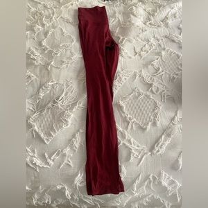 Burgundy aerie leggings
